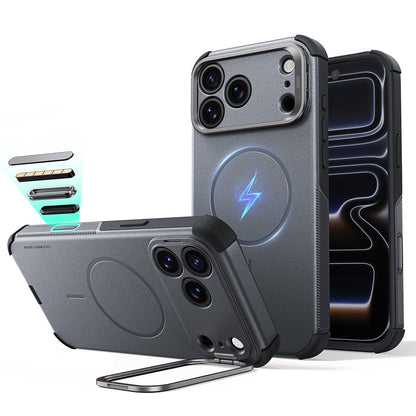 MagSafe tok Apple iPhone 18 Pro / 17 Pro-hoz, ESR, Cyber Armor Kickstand, Szürke