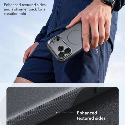MagSafe tok Apple iPhone 18 Pro / 17 Pro-hoz, ESR, Cyber Armor Kickstand, Szürke