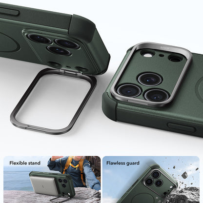 MagSafe tok Apple iPhone 18 Pro / 17 Pro-hoz, ESR, Cyber Armor Kickstand, Zöld