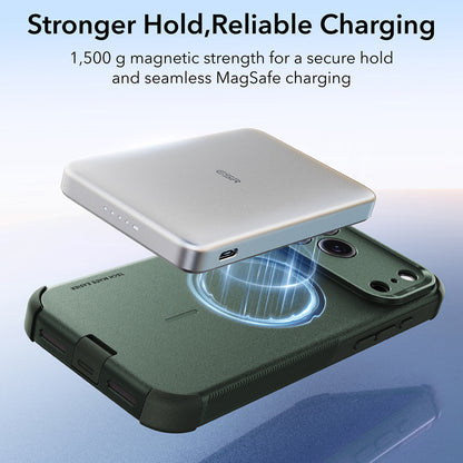 MagSafe tok Apple iPhone 18 Pro / 17 Pro-hoz, ESR, Cyber, Zöld