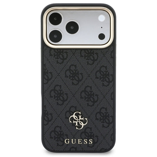 MagSafe Case for Apple iPhone 18 Pro / 17 Pro, Guess, 4G Cardslot & Big Strap, Black