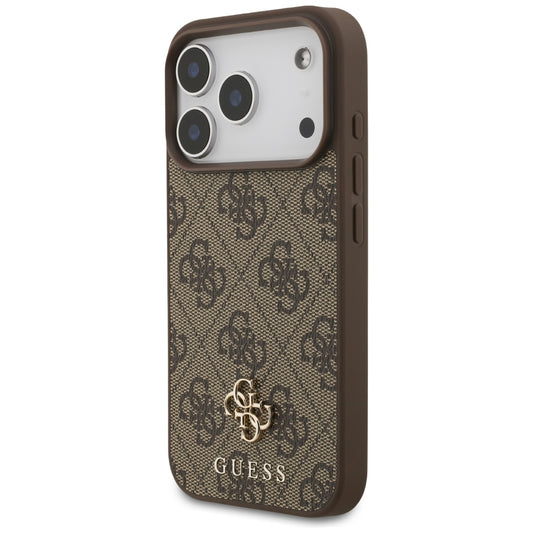 MagSafe tok Apple iPhone 18 Pro / 17 Pro-hoz, Guess, 4G Small and Classic, Barna
