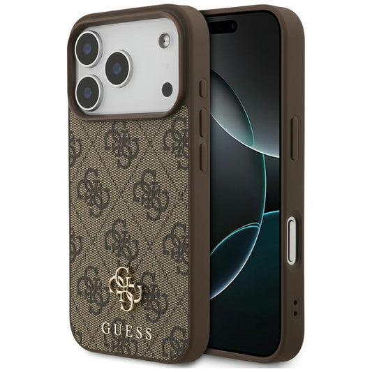 MagSafe tok Apple iPhone 18 Pro / 17 Pro-hoz, Guess, 4G Small and Classic, Barna