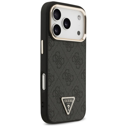 MagSafe tok Apple iPhone 18 Pro / 17 Pro-hoz, Guess, 4G Triangle Logo, Fekete