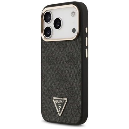 MagSafe tok Apple iPhone 18 Pro / 17 Pro-hoz, Guess, 4G Triangle Logo, Fekete