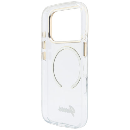 MagSafe tok Apple iPhone 18 Pro / 17 Pro készülékhez, Guess, IML Script Metal, átlátszó