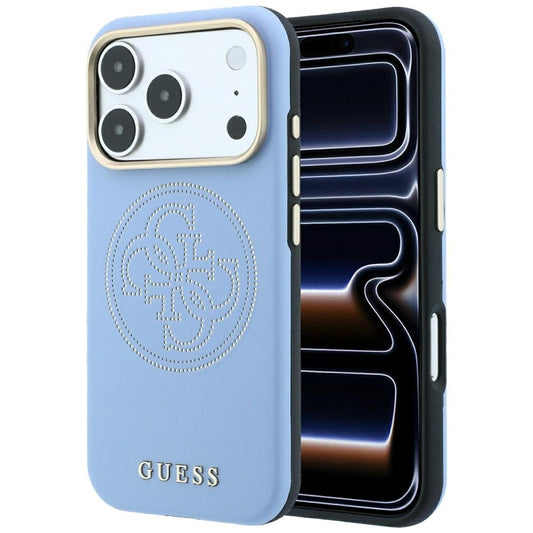 MagSafe tok Apple iPhone 18 Pro / 17 Pro-hoz, Guess, Lyukacsos 4G, Kék