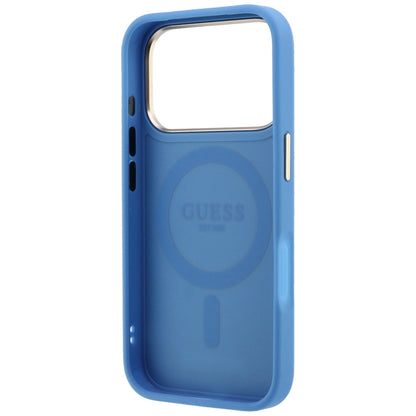 MagSafe tok Apple iPhone 18 Pro / 17 Pro-hoz, Guess, Ring Stand 360 4G Classic Logo, Kék