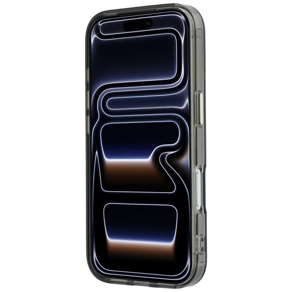 MagSafe tok Apple iPhone 18 Pro / 17 Pro készülékhez, Guess, Ring Stand Script fém logóval, fekete