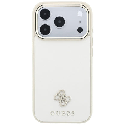 MagSafe tok Apple iPhone 18 Pro / 17 Pro, Guess, Saffiano Small 4G Classic, Bézs