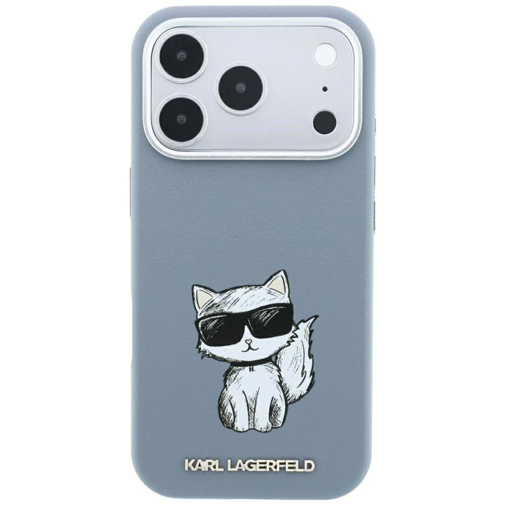 MagSafe tok Apple iPhone 18 Pro / 17 Pro-hoz, Karl Lagerfeld, Choupette Sketch, Kék