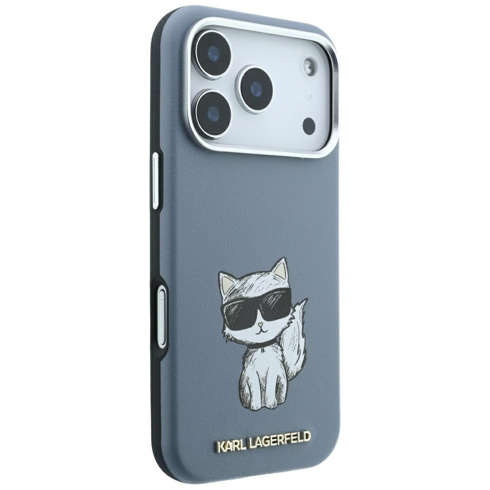 MagSafe tok Apple iPhone 18 Pro / 17 Pro-hoz, Karl Lagerfeld, Choupette Sketch, Kék