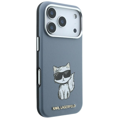 MagSafe tok Apple iPhone 18 Pro / 17 Pro-hoz, Karl Lagerfeld, Choupette Sketch, Kék