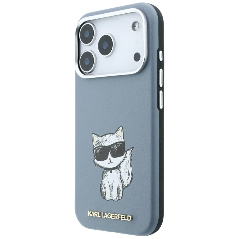 MagSafe tok Apple iPhone 18 Pro / 17 Pro-hoz, Karl Lagerfeld, Choupette Sketch, Kék