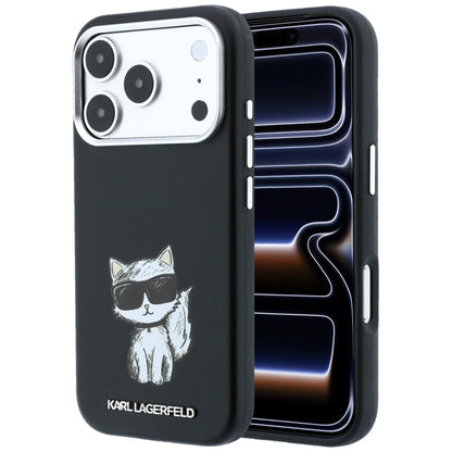 MagSafe tok Apple iPhone 18 Pro / 17 Pro készülékhez, Karl Lagerfeld, Choupette Sketch, Fekete