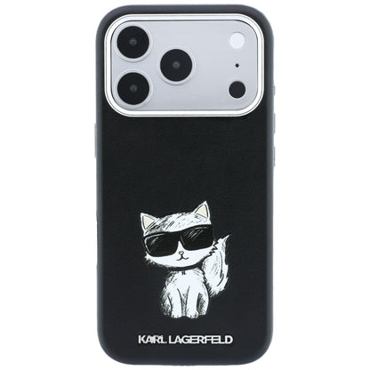 MagSafe tok Apple iPhone 18 Pro / 17 Pro készülékhez, Karl Lagerfeld, Choupette Sketch, Fekete