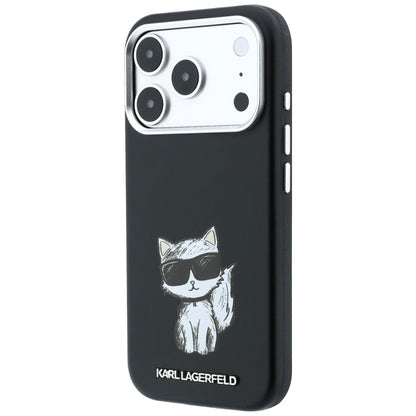 MagSafe tok Apple iPhone 18 Pro / 17 Pro készülékhez, Karl Lagerfeld, Choupette Sketch, Fekete