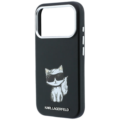 MagSafe tok Apple iPhone 18 Pro / 17 Pro készülékhez, Karl Lagerfeld, Choupette Sketch, Fekete