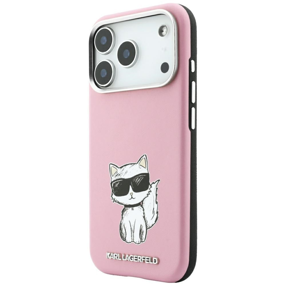 MagSafe Case for Apple iPhone 18 Pro / 17 Pro, Karl Lagerfeld, Choupette Sketch, Pink