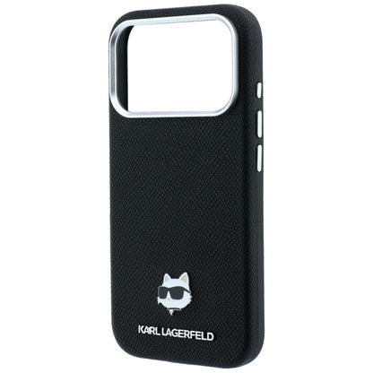 MagSafe Case for Apple iPhone 18 Pro / 17 Pro, Karl Lagerfeld, Grained Choupette Head, Black
