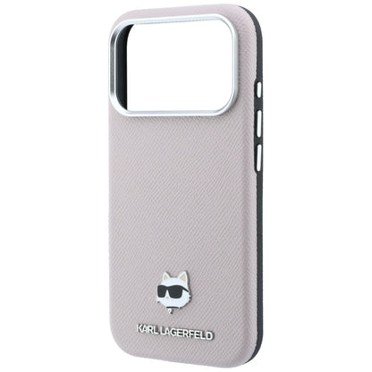 MagSafe tok Apple iPhone 18 Pro / 17 Pro készülékhez, Karl Lagerfeld, Grained Choupette Head, rózsaszín