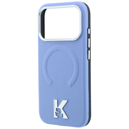 MagSafe tok Apple iPhone 18 Pro / 17 Pro készülékhez, Karl Lagerfeld, Grained Embossed Ring, kék