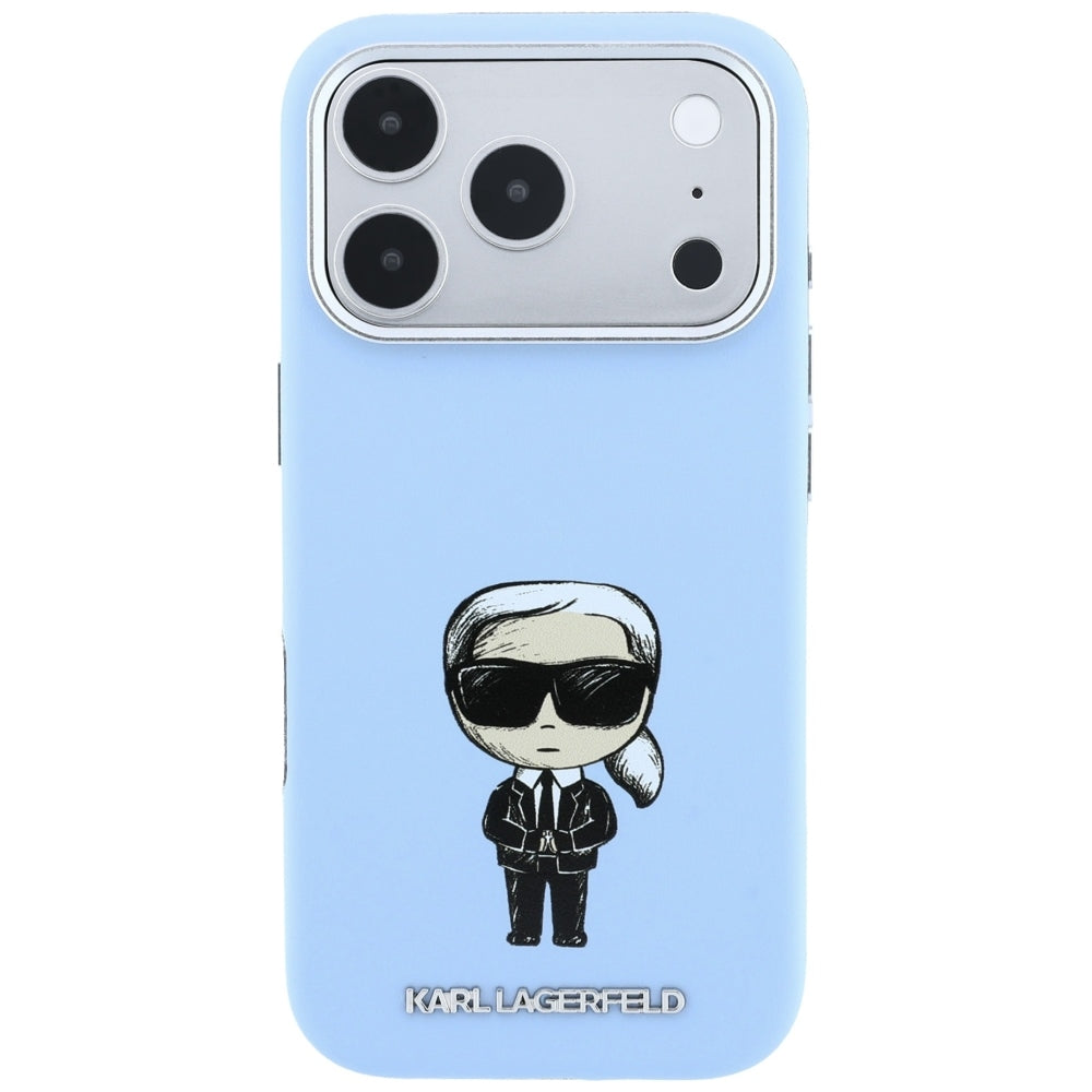MagSafe tok Apple iPhone 18 Pro / 17 Pro-hoz, Karl Lagerfeld, Ikonik Sketch, Kék