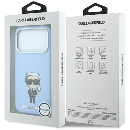 MagSafe tok Apple iPhone 18 Pro / 17 Pro-hoz, Karl Lagerfeld, Ikonik Sketch, Kék