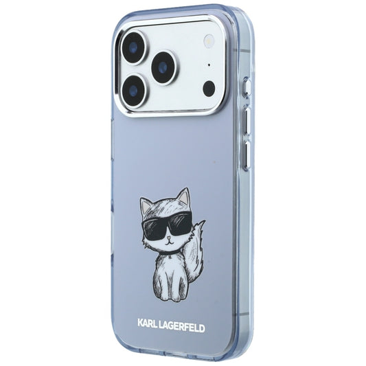 MagSafe tok Apple iPhone 18 Pro / 17 Pro számára, Karl Lagerfeld, IML Choupette Body Sketch Print, Kék