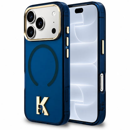 MagSafe tok Apple iPhone 18 Pro / 17 Pro készülékhez, Karl Lagerfeld, IML Karl Head Logo, kék