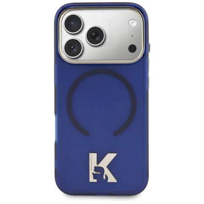MagSafe tok Apple iPhone 18 Pro / 17 Pro készülékhez, Karl Lagerfeld, IML Karl Head Logo, kék