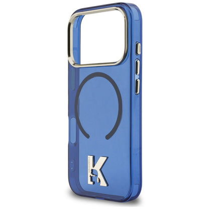 MagSafe tok Apple iPhone 18 Pro / 17 Pro készülékhez, Karl Lagerfeld, IML Karl Head Logo, kék