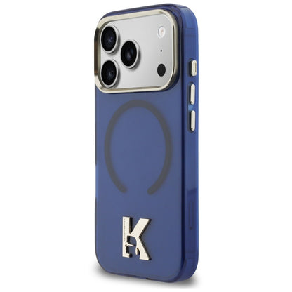 MagSafe tok Apple iPhone 18 Pro / 17 Pro készülékhez, Karl Lagerfeld, IML Karl Head Logo, kék