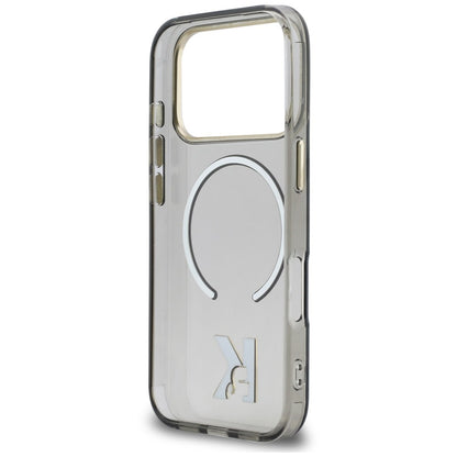 MagSafe tok Apple iPhone 18 Pro / 17 Pro készülékhez, Karl Lagerfeld, IML Karl Head Logo, fekete