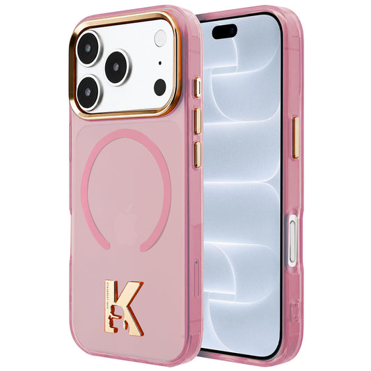 MagSafe tok Apple iPhone 18 Pro / 17 Pro készülékhez, Karl Lagerfeld, IML Karl Head Logo, rózsaszín