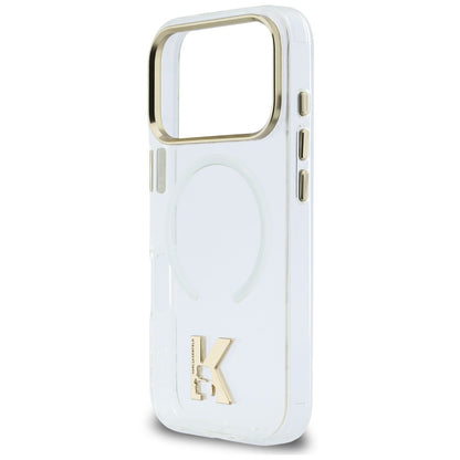 MagSafe tok Apple iPhone 18 Pro / 17 Pro készülékhez, Karl Lagerfeld, IML Karl Head Logo, átlátszó