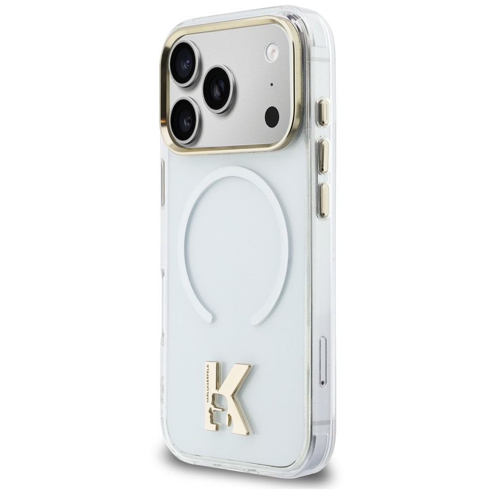 MagSafe tok Apple iPhone 18 Pro / 17 Pro készülékhez, Karl Lagerfeld, IML Karl Head Logo, átlátszó