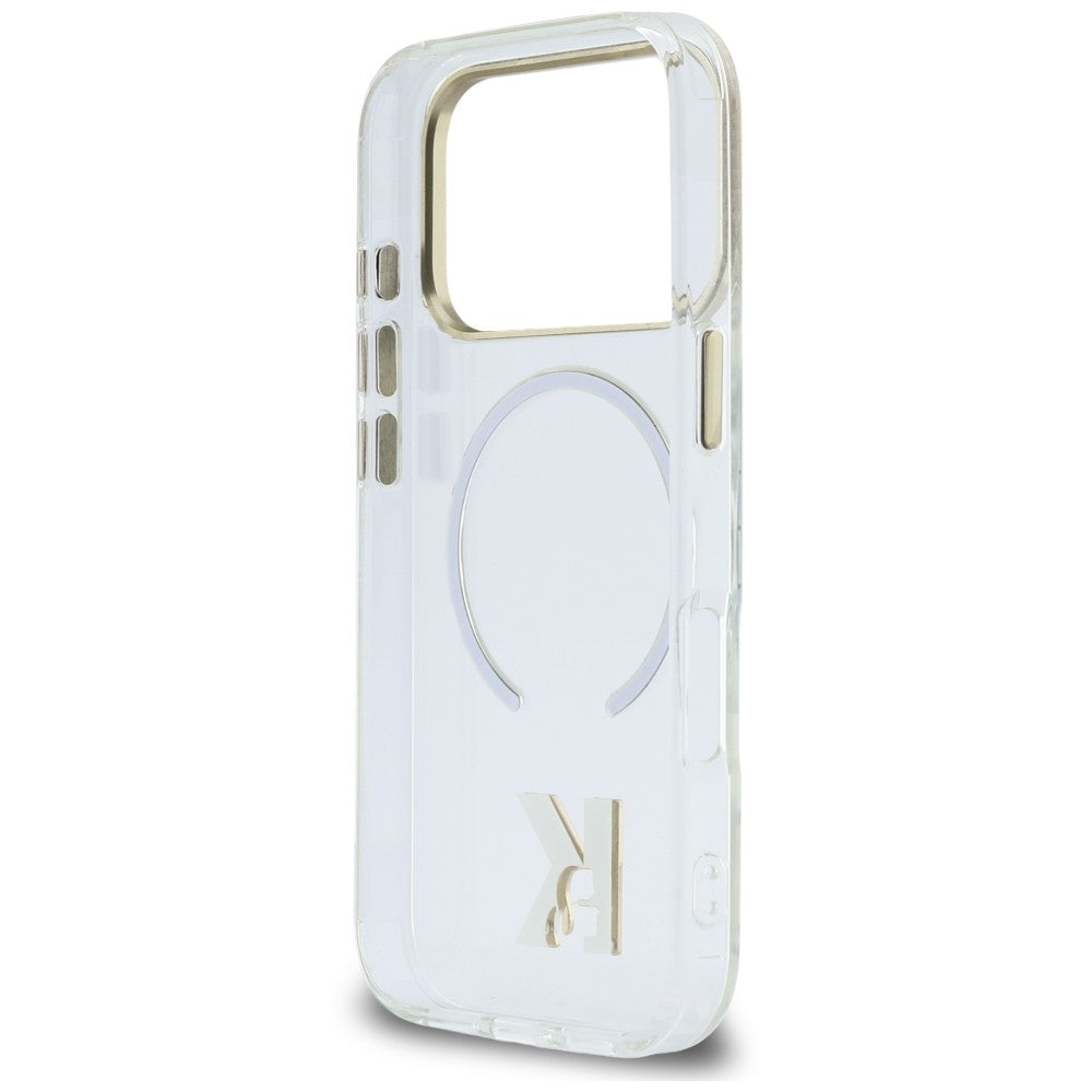 MagSafe tok Apple iPhone 18 Pro / 17 Pro készülékhez, Karl Lagerfeld, IML Karl Head Logo, átlátszó