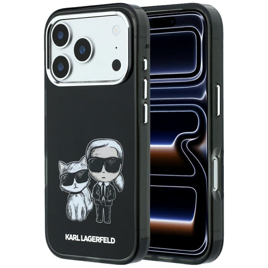 MagSafe tok Apple iPhone 18 Pro / 17 Pro számára, Karl Lagerfeld, IML KC Bodies Sketch Print, Fekete