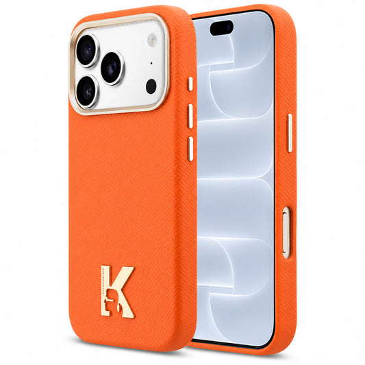 MagSafe tok Apple iPhone 18 Pro / 17 Pro készülékhez, Karl Lagerfeld, Karl fej logó, narancssárga