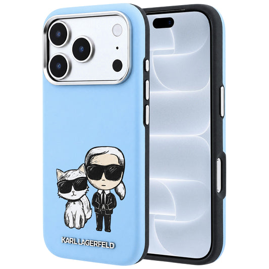 MagSafe tok Apple iPhone 18 Pro / 17 Pro számára, Karl Lagerfeld, KC Bodies Sketch, Kék