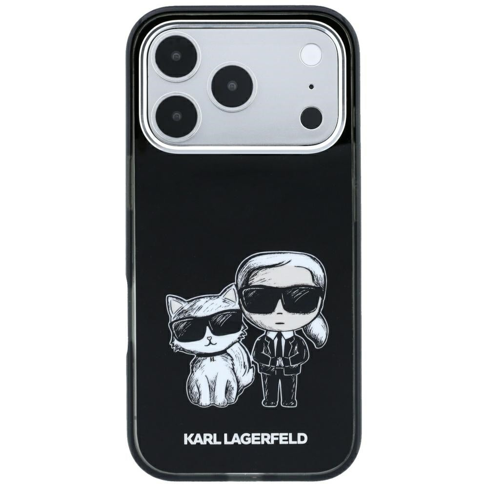 MagSafe tok Apple iPhone 18 Pro / 17 Pro-hoz, Karl Lagerfeld, KC Bodies Sketch, Fekete