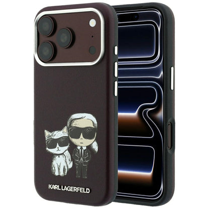 MagSafe tok Apple iPhone 18 Pro / 17 Pro-hoz, Karl Lagerfeld, KC Bodies Sketch, Bordó