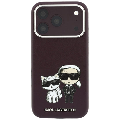 MagSafe tok Apple iPhone 18 Pro / 17 Pro-hoz, Karl Lagerfeld, KC Bodies Sketch, Bordó