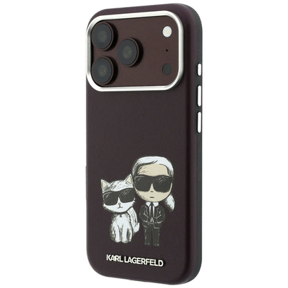 MagSafe tok Apple iPhone 18 Pro / 17 Pro-hoz, Karl Lagerfeld, KC Bodies Sketch, Bordó