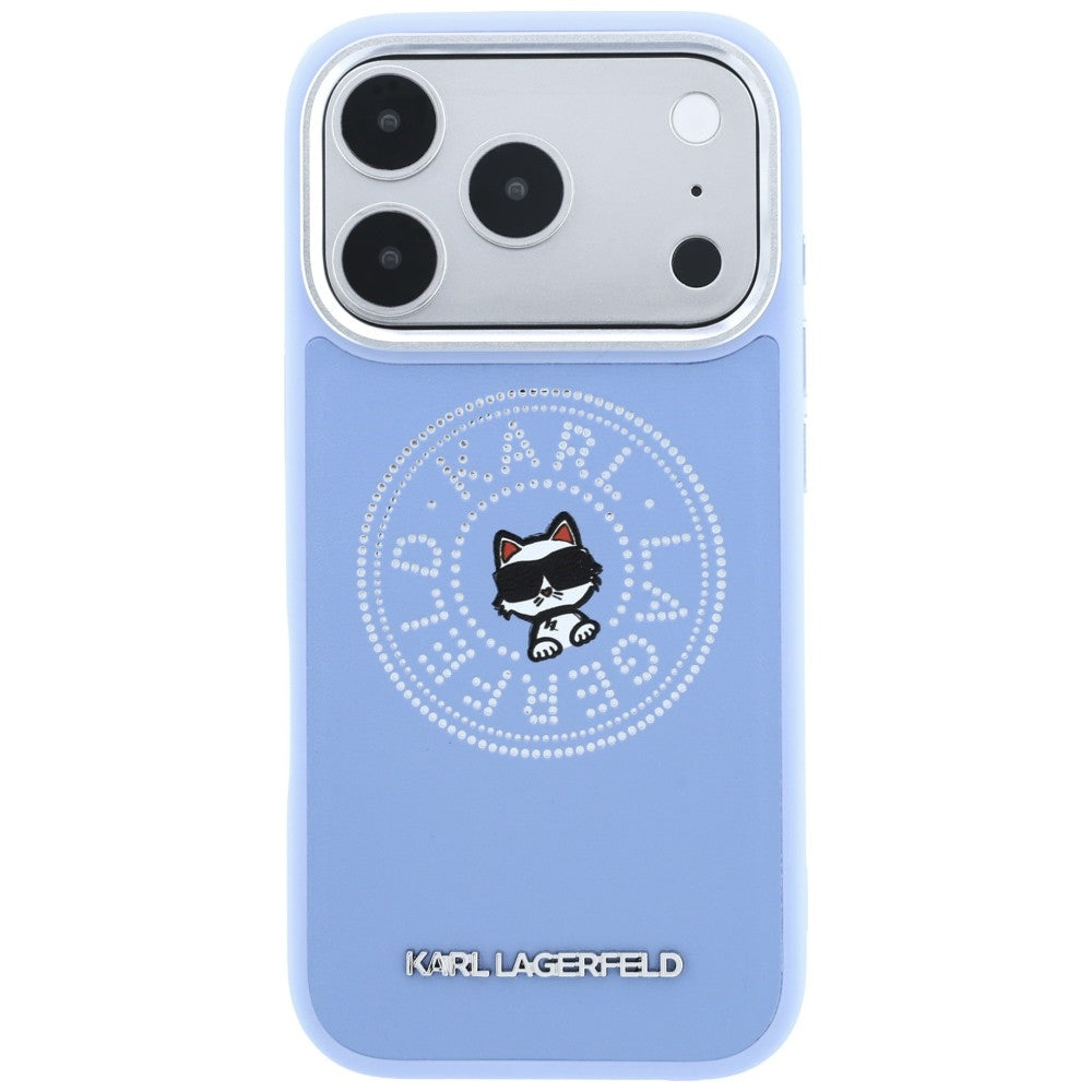 MagSafe Case for Apple iPhone 18 Pro / 17 Pro, Karl Lagerfeld, Point and Choupette Sketch, Blue