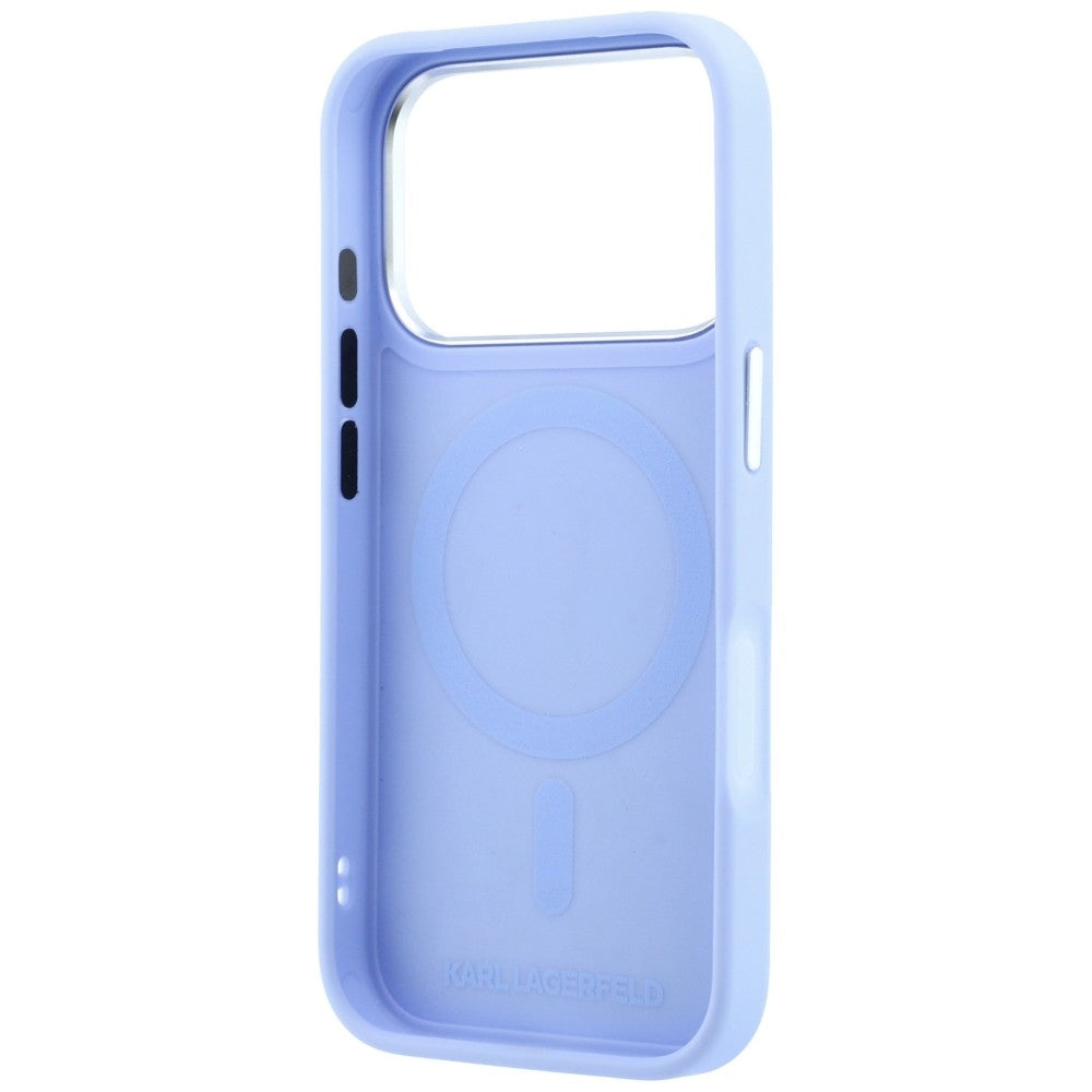 MagSafe Case for Apple iPhone 18 Pro / 17 Pro, Karl Lagerfeld, Point and Choupette Sketch, Blue