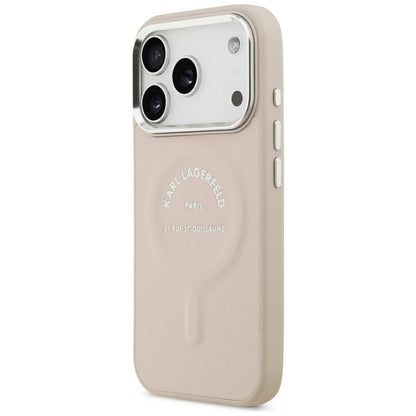 MagSafe tok Apple iPhone 18 Pro / 17 Pro készülékhez, Karl Lagerfeld, Ring Karl RSG logó, rózsaszín