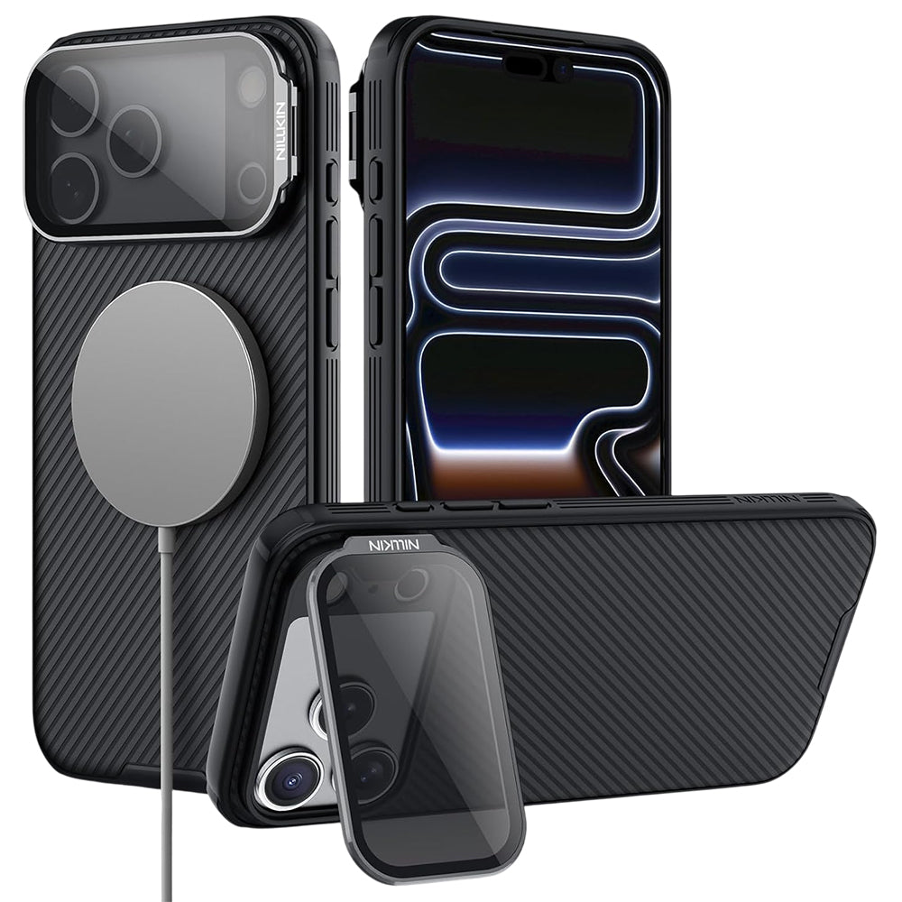 MagSafe tok Apple iPhone 18 Pro / 17 Pro-hoz, Nillkin, CamShield Prop, Fekete