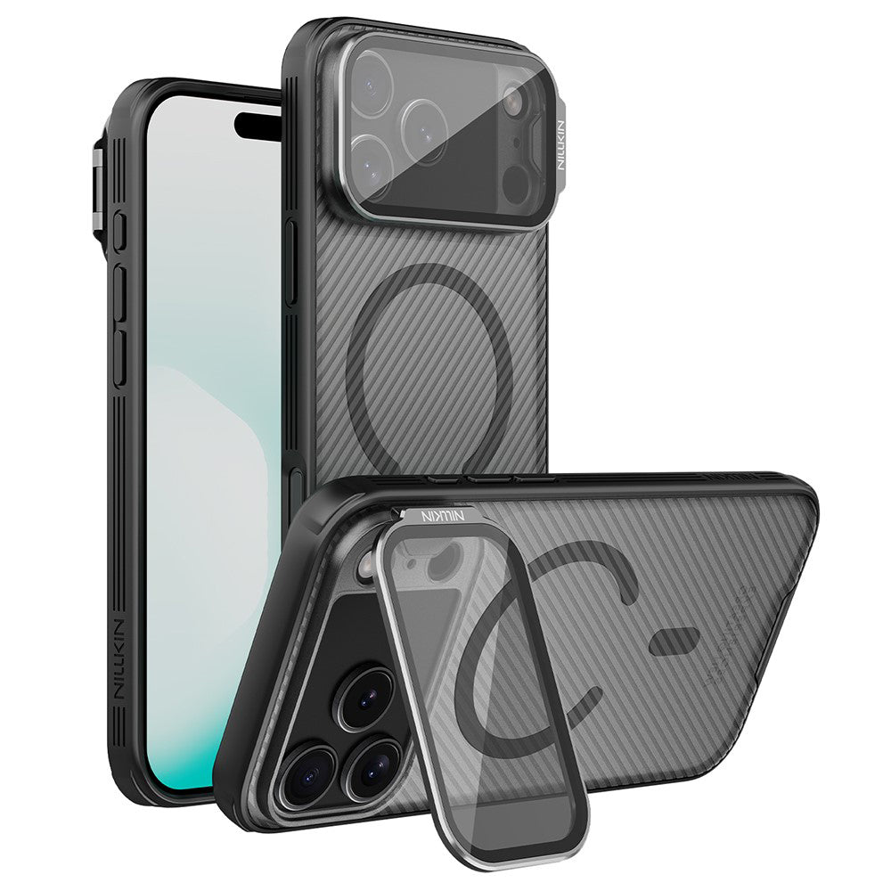 MagSafe tok Apple iPhone 18 Pro / 17 Pro készülékhez, Nillkin, CamShield Prop, Fekete Átlátszó